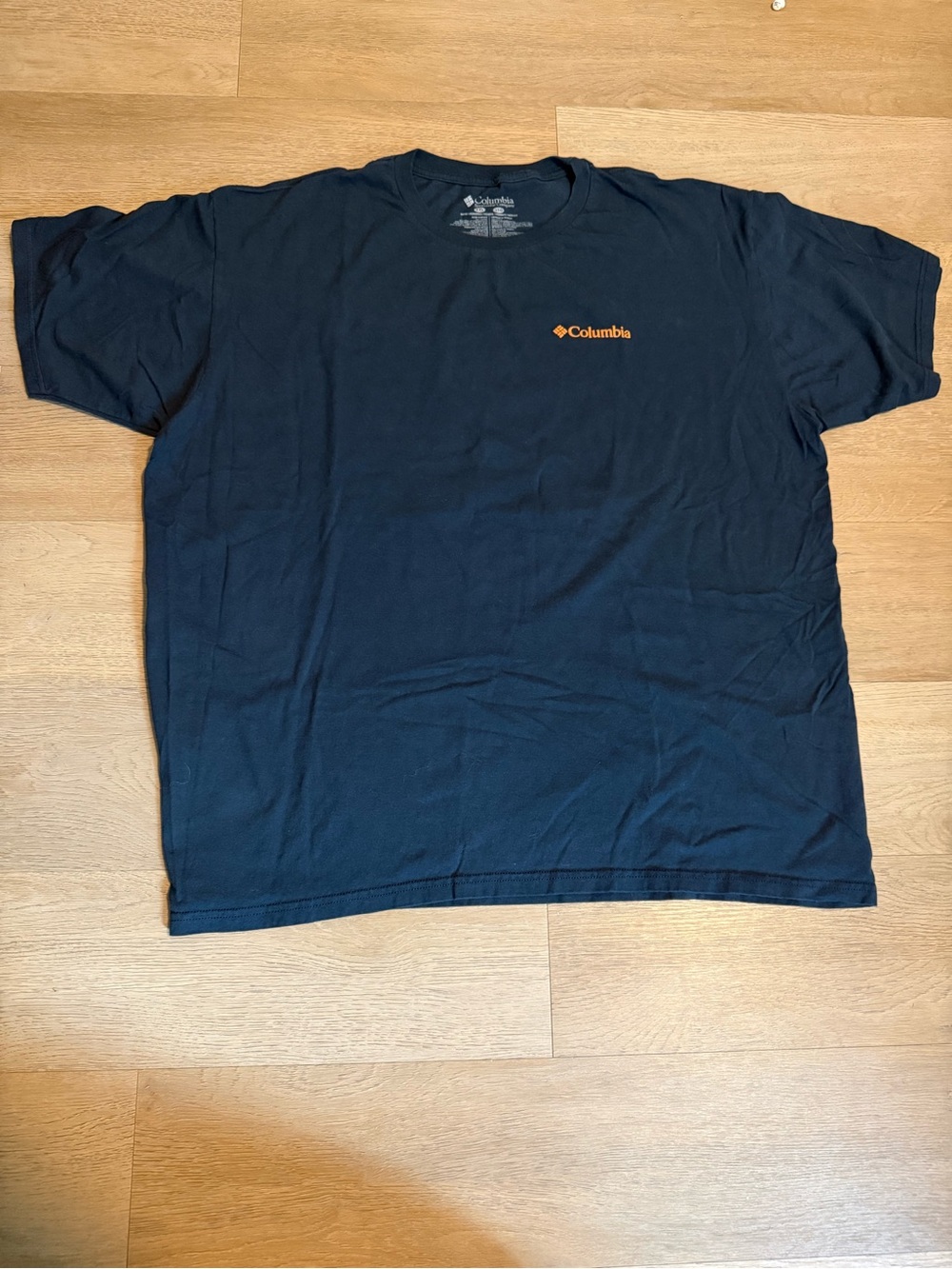 Columbia Men's Navy Short-Sleeve Logo T-Shirt - XXL 100% Cotton